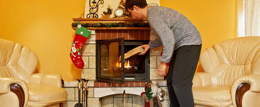 Rusted Metal Fireplace Restoration in Oconee Heights, Georgia